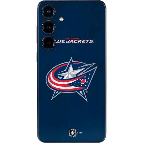 NHL Columbus Blue Jackets Distressed Galaxy S25 Skin